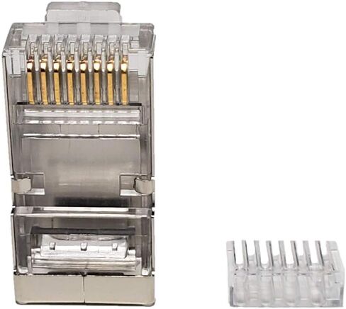 Micro Connectors Cat 6 Modular Shielded Plug Stranded Wire 50U, with Load Bar /50-Pack in Saudi Arabia