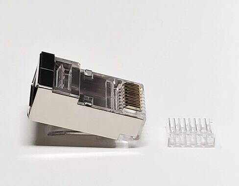 Micro Connectors Cat 6 Modular Shielded Plug Stranded Wire 50U, with Load Bar /50-Pack in Saudi Arabia