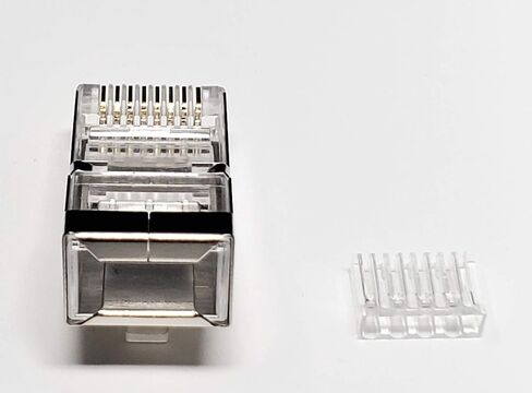 Micro Connectors Cat 6 Modular Shielded Plug Stranded Wire 50U, with Load Bar /50-Pack in Saudi Arabia