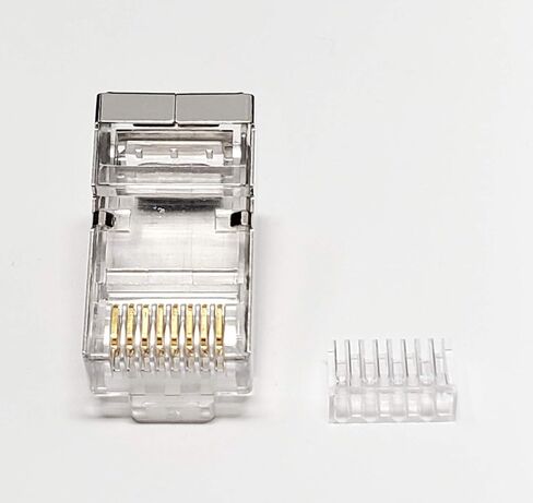 Micro Connectors Cat 6 Modular Shielded Plug Stranded Wire 50U, with Load Bar /50-Pack in Saudi Arabia