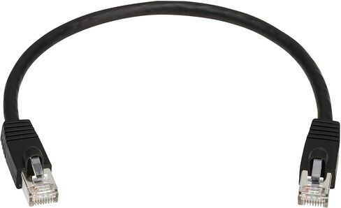 Tripp Lite Cat8 40G PoE Shielded Ethernet Cable, 1 Foot / 0.3 Meters, White, High Speed, Power Over Ethernet, RJ45, Snagless SSTP, Male-to-Male, Network Patch LAN Cord, (N272-F01-WH) in Saudi Arabia
