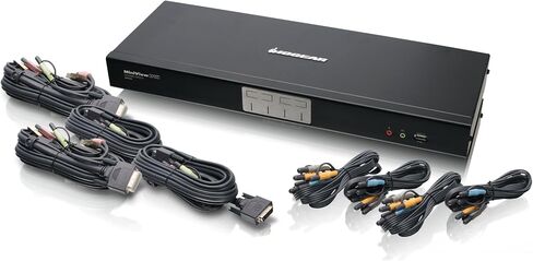 IOGEAR 4-Port Dual-Link DVI KVMP Pro Switch, w/Full Set of Cables,(GCS1204G) in Saudi Arabia