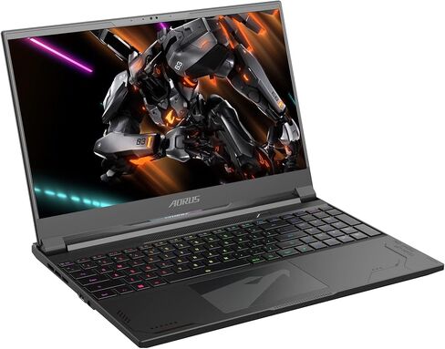 GIGABYTE AORUS 15: 15.6" 16:9 Thin Bezel QHD 2560x1440 165Hz, NVIDIA GeForce RTX 4060 Laptop GPU 8GB GDDR6, Intel Core i7-13700H, 16GB DDR5 RAM, 1TB SSD, Win11 Home (AORUS 15 BKF-73US754SH), Black in Kuwait