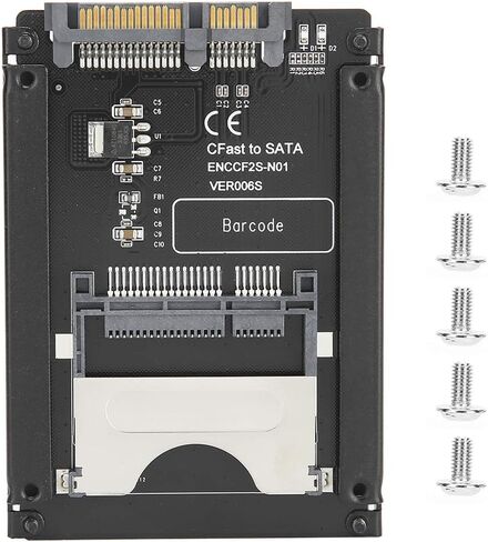 بطاقة محول القرص الصلب Eboxer CFAST إلى SATA 3.0، قارئ بطاقات CFAST 2.0 إلى SATA 3.0 بسرعة تصل إلى 450 ميجابايت/ثانية، بطاقة رفع القرص الصلب CFast لسطح المكتب للكمبيوتر المحمول in Saudi Arabia