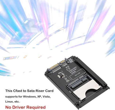بطاقة محول القرص الصلب Eboxer CFAST إلى SATA 3.0، قارئ بطاقات CFAST 2.0 إلى SATA 3.0 بسرعة تصل إلى 450 ميجابايت/ثانية، بطاقة رفع القرص الصلب CFast لسطح المكتب للكمبيوتر المحمول in Saudi Arabia