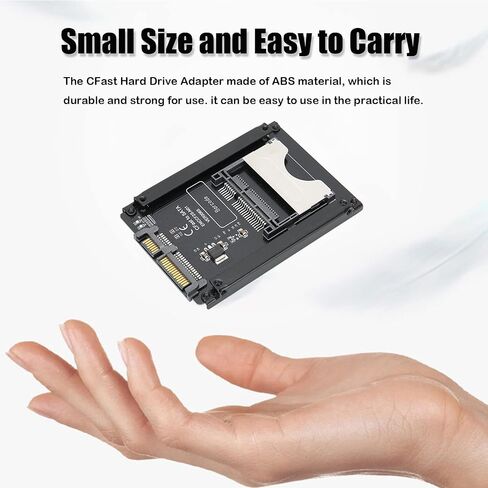 بطاقة محول القرص الصلب Eboxer CFAST إلى SATA 3.0، قارئ بطاقات CFAST 2.0 إلى SATA 3.0 بسرعة تصل إلى 450 ميجابايت/ثانية، بطاقة رفع القرص الصلب CFast لسطح المكتب للكمبيوتر المحمول in Saudi Arabia