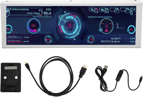 شاشة صغيرة 7.9 انش IPS USB لوحدة المعالجة المركزية AIDA64 ووحدة معالجة الرسومات الجرافيكية وSSD وشاشة بيانات الكمبيوتر وشاشة استشعار درجة الحرارة لجهاز الكمبيوتر ايه ار جي بي in Kuwait