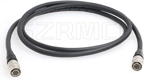 SZRMCC الزاوية اليمنى Hirose 6 دبوس أنثى إلى الزاوية اليمنى Hirose 6 دبوس أنثى Basler GigE CCD كابل تمديد طاقة الكاميرا الصناعية I/O (الزاوية اليمنى إلى الزاوية اليمنى، 1 متر) in Saudi Arabia