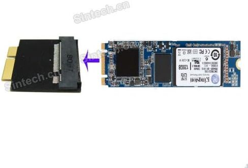 بطاقة محول Sintech M.2 NGFF SSD 18Pin للترقية 2010-2011 سنة MacBook Air (تناسب فقط M.2 SATA 2280 SSD) in Saudi Arabia