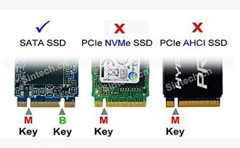 بطاقة محول Sintech M.2 NGFF SSD 18Pin للترقية 2010-2011 سنة MacBook Air (تناسب فقط M.2 SATA 2280 SSD) in Saudi Arabia