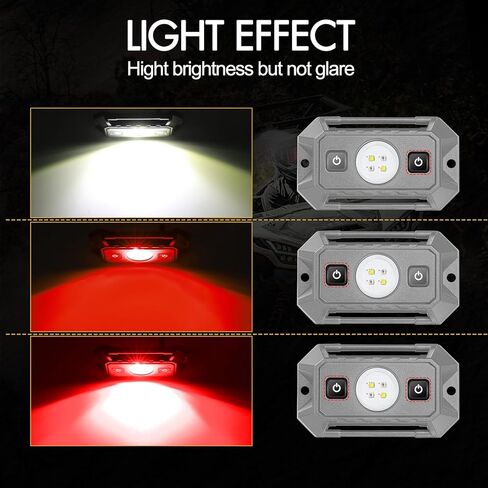 UTV LED قبة ضوء مع مفتاح، إضاءة Rfroad Universal Roll Bar Mount LED ضوء أبيض داخلي ضوء فائدة لفة قفص داخل الضوء لـ UTV ATV Polaris Truck Bed RZR Can Am Car Golf Cart in Kuwait