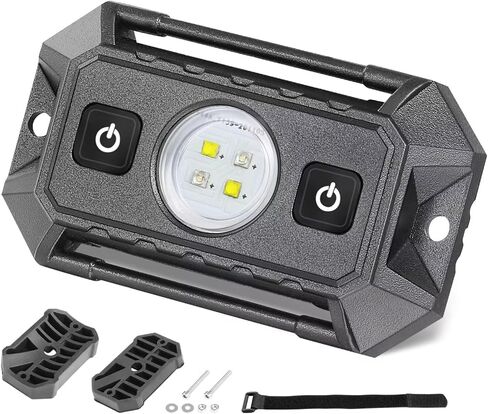 UTV Interior Dome Lights 12V Wired, Rfroad Lighting Universal Roll Bar Mount LED Lights Roll Cage Map Light Interior Lights for UTV ATV Golf Cart Trucks Bed RZR Polaris Off-Road - White/Green 2 Packs in Kuwait