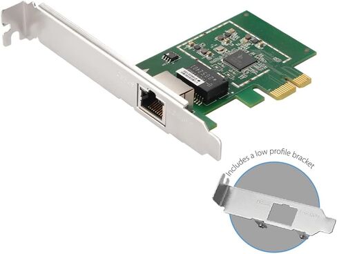 بطاقة محول EDiMAX 2.5Gbps Ethernet PCI-E. إطارات ضخمة بسرعة 2500/1000/100 ميجا بت في الثانية بدقة 9K، PCI Express Gen 2 x 1، متضمنة دعامة منخفضة المستوى. لأجهزة الكمبيوتر والخوادم، يعمل مع CAT5E وما فوق، EN-9225TX-E in Kuwait