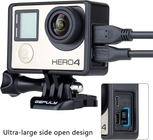 GEPULY BacPac Frame Mount Housing Case for GoPro Hero 4 3 3 Action Cameras in Kuwait