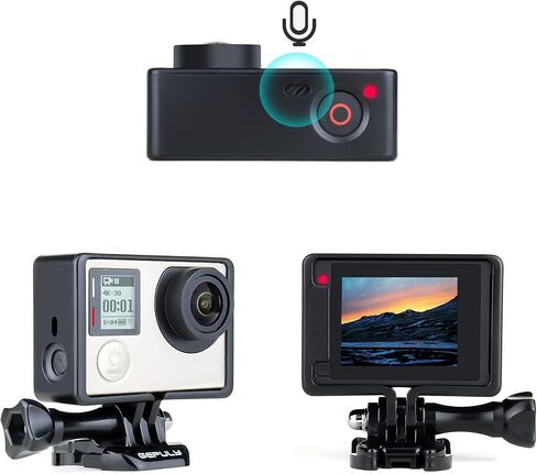 GEPULY BacPac Frame Mount Housing Case for GoPro Hero 4 3 3 Action Cameras in Kuwait