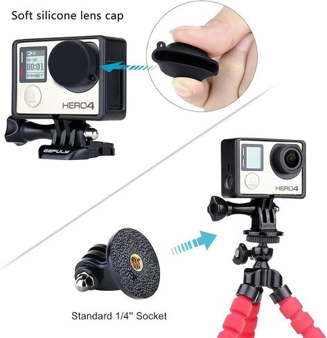 GEPULY BacPac Frame Mount Housing Case for GoPro Hero 4 3 3 Action Cameras in Kuwait