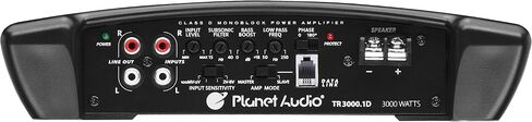 Planet Audio TR3000.1D Class D Monoblock Car Amplifier - 3000 High Output, 1 Ohm, Low Level Inputs, Low Pass Crossover, Hook Up to Subwoofer for Bass in Kuwait