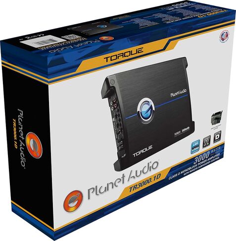 Planet Audio TR3000.1D Class D Monoblock Car Amplifier - 3000 High Output, 1 Ohm, Low Level Inputs, Low Pass Crossover, Hook Up to Subwoofer for Bass in Kuwait
