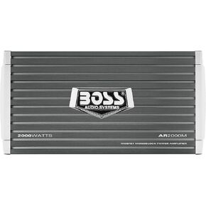 BOSS Audio Systems AR2000M Monoblock Car Amplifier - 2000 مخرج عالي، مدخلات عالية/منخفضة المستوى، تمرير منخفض، توصيل بمضخم الصوت من أجل الجهير in Kuwait