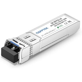 QSFPTEK 25G SFP28 Module, 25GBASE-SR Optical SFP Transceiver, VSEL+PIN Multi-Mode Mini gbic for Cisco SFP-25G-SR-S (850nm, 100m, with DDM)