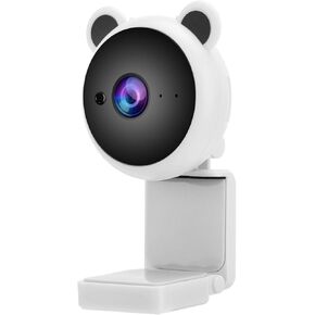 Webcam, HD 2MP Pixel 1080P PC Camera with Mic, Laptop for PC(White) in Saudi Arabia