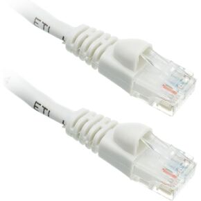 6-Inch Cat5e Snagless/Molded Boot White Ethernet Patch Cable, 20 Pack, CNE53339