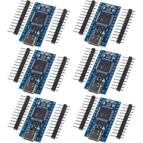6pcs Pro Micro for Atmega32U4 5V 16MHz Bootloadered IDE Micro USB Pro Micro Development Board Microcontroller Compatible for Pro Micro Serial Connection with arduino Pin Header (Type-C USB) in Kuwait