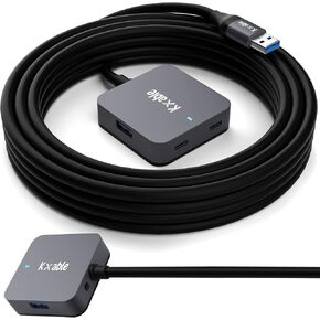 Upgrade USB C Hub, Expander Multi USB Ports Cable 25FT, Long USB 3.1 C Extension Cable with 4-Port (2 USB-A Ports+2 USB-C Ports), USB C Y Splitter Hub, Type-C Male to A-Female + C-Female Extender Cord in Kuwait