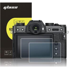 【2 Pack】Glass Screen Protector Film for Fujifilm X-T30II X-S10 X-T30 X-T20 X-T10 X-E3 X-T100, 0.3mm Ultra-Thin Tempered Glass, 9H Hardness, 2.5D Round Edges, Anti-Scrach Anti-Fingerprint Anti-Dust in Kuwait