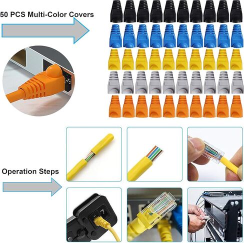 مجموعة ادوات اصلاح كيبلات الشبكة ار جيه 45/ار جيه 11/ار جيه 12 من تايواين، مجموعة ادوات تجعيد كيبلات الجوال المحمولة كات 5 وكات 6، 8P4P6P موصلات اختبار الكيبلات، اداة تعرية تجعيد ايثرنت in Kuwait