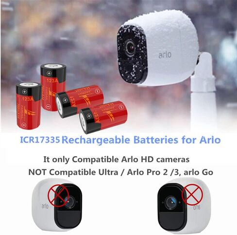 بطاريات FARSAIL Arlo قابلة لإعادة الشحن 123A، 8 عبوات 800 مللي أمبير 123A NiMH بطاريات قابلة لإعادة الشحن لكاميرات Arlo VMC3030 VMK3200 VMS3130 3230C 3430 3530، مصباح يدوي in Kuwait