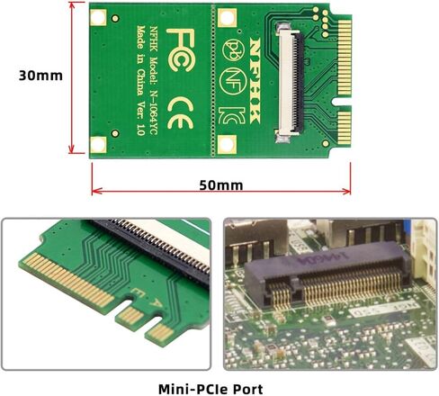Chenyang Card NGFF A+E Key PCI Express Card Riser Vertical Expansion Adapter in Kuwait