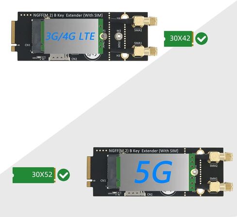 موستبوينت محول مفتاح بي M.2 (NGFF) مع شريحة اتصال وهوائي لوحدة الجيل الثالث 3G/4G/5G in Kuwait