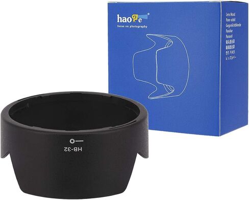 Haoge Lens Hood Compatible with Nikon Nikkor AF-S DX 18-70mm f/3.5-4.5G ED-IF, AF-S DX 18-135mm f/3.5-5.6G ED-IF, AF-S DX 18-105mm f/3.5-5.6G ED VR, AF-S DX 18-140mm f/3.5-5.6G ED VR as Nikon HB-32 in Saudi Arabia