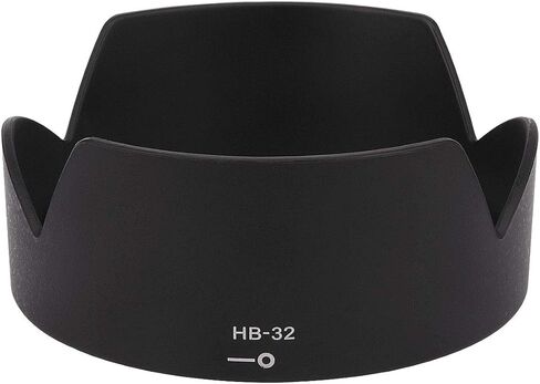 Haoge Lens Hood Compatible with Nikon Nikkor AF-S DX 18-70mm f/3.5-4.5G ED-IF, AF-S DX 18-135mm f/3.5-5.6G ED-IF, AF-S DX 18-105mm f/3.5-5.6G ED VR, AF-S DX 18-140mm f/3.5-5.6G ED VR as Nikon HB-32 in Saudi Arabia
