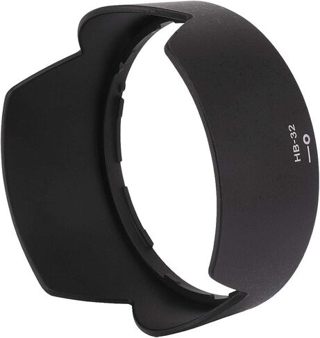 Haoge Lens Hood Compatible with Nikon Nikkor AF-S DX 18-70mm f/3.5-4.5G ED-IF, AF-S DX 18-135mm f/3.5-5.6G ED-IF, AF-S DX 18-105mm f/3.5-5.6G ED VR, AF-S DX 18-140mm f/3.5-5.6G ED VR as Nikon HB-32 in Saudi Arabia