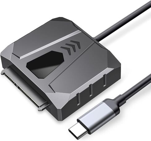 حاوية محرك الأقراص الصلبة الخارجية ORICO 2.5 SATA إلى كابل USB، كابل USB 3.0 إلى SATA III لمحرك الأقراص الصلبة HDD/SSD مقاس 2.5 بوصة يدعم UASP مع حافظة سيليكون 2.5 بوصة (S2-3AB-10) in Kuwait
