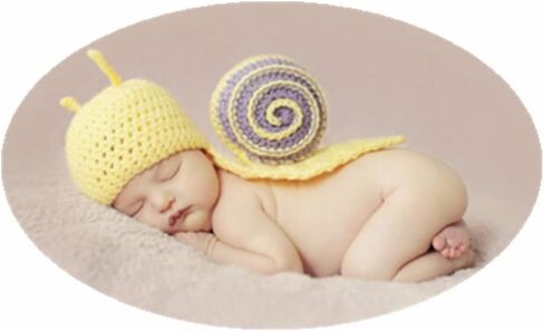 ملابس التصوير الفوتوغرافي لحديثي الولادة للأولاد والبنات والأطفال صور لقطات لطيفة على شكل حلزون كروشيه محبوك in Kuwait