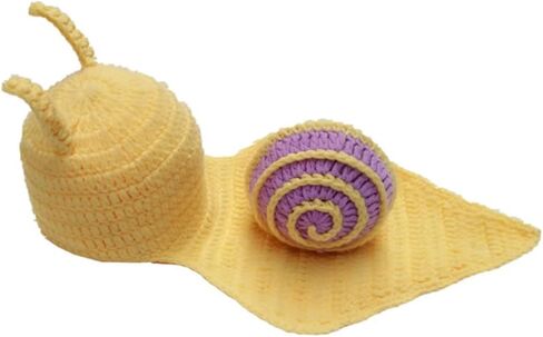 ملابس التصوير الفوتوغرافي لحديثي الولادة للأولاد والبنات والأطفال صور لقطات لطيفة على شكل حلزون كروشيه محبوك in Kuwait