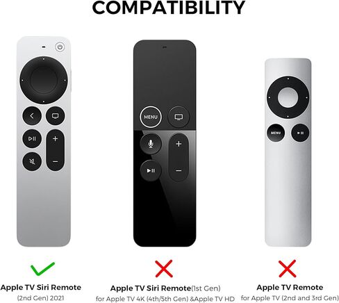 AhaStyle Case Compatible with 2022 Apple TV 4K HD Siri Remote 3rd Generation [AirTag Holder Built in] All Around Cover Apple TV Remote/Siri Remote (2nd) and AirTag (Pink) in Kuwait