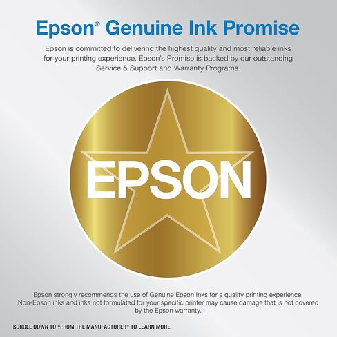 طابعة Epson EcoTank ET-3830 Supertank اللاسلكية الملونة الكل في واحد خالية من خرطوشة مع المسح الضوئي والنسخ والطباعة التلقائية على الوجهين والإيثرنت (متجددة)، أبيض in Kuwait