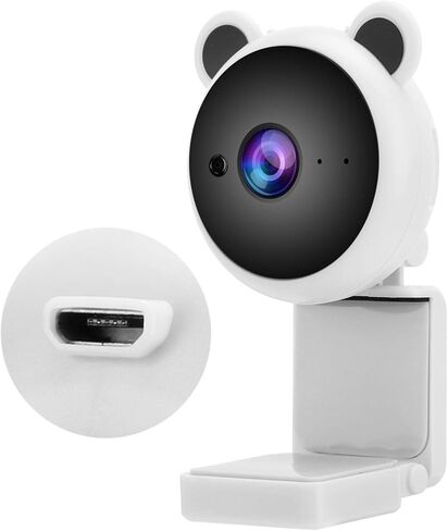 كاميرا ويب HD بدقة 2 ميجابكسل بكسل 1080P للكمبيوتر الشخصي مع ميكروفون واللابتوب (ابيض) in Saudi Arabia