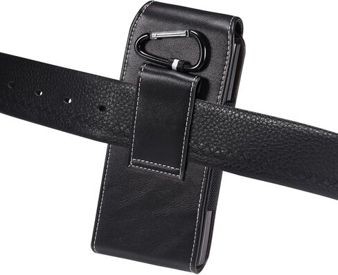 eMorevalue Cell Phone Holster Case for Samsung Galaxy Z fold 5, Z Fold 4, Z Fold 3 5G, Z Fold 2, Z Fold 5G, Z Fold, W23, W22 5G, W21 5G, W20 5G, Belt Loop Pouch with Magnetic Closure (Brown) in Saudi Arabia