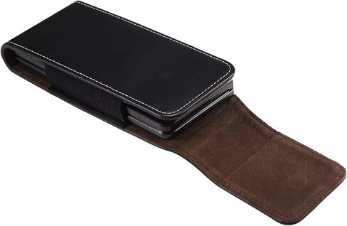 eMorevalue Cell Phone Holster Case for Samsung Galaxy Z fold 5, Z Fold 4, Z Fold 3 5G, Z Fold 2, Z Fold 5G, Z Fold, W23, W22 5G, W21 5G, W20 5G, Belt Loop Pouch with Magnetic Closure (Brown) in Saudi Arabia