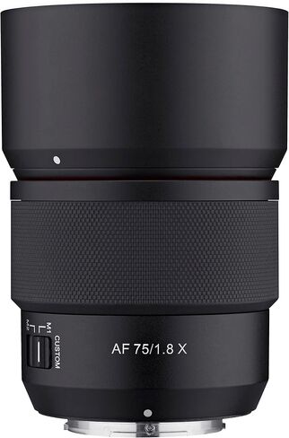 Samyang 75mm F1.8 AF APS-C Compact Telephoto Lens for Fuji X (SYIO75AF-FX) in Kuwait