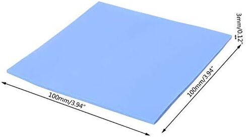 Sphinx SPHINX® الأزرق 100x100x3 مم وحدة معالجة حرارية من السيليكون الموصل الحراري لجهاز PS3 PS2 XBOX وسادة من السيليكون الموصل الحراري للبراويز وأي إلكترونيات مناسبة. in Kuwait