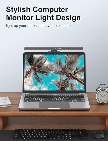 كاولسو شريط اضاءة للشاشة مع تحكم باللمس، مصباح مراقبة للعناية بالعين مع 3 اوضاع الوان بدون وهج، مصباح مكتب LED يعمل بمنفذ USB للمكتب والمنزل وغرفة الدراسة in Kuwait