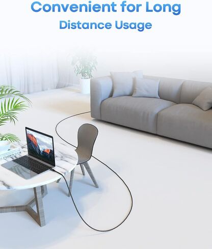etguuds كابل USB C طويل للغاية إلى USB C [16ft/5m PD 60W Type C إلى Type C كابل شحن سريع، متين مزدوج مضفر نايلون USB-C إلى USB-C شاحن شحن الحبل 2.0 - أسود in Saudi Arabia