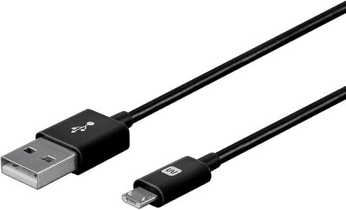 مونو برايس كيبل USB-A الى مايكرو B - 0.5 قدم - اسود، رؤوس موصل من البولي كربونات، 2.4 امبير، 22/30AWG - سلسلة سيليكت in Kuwait