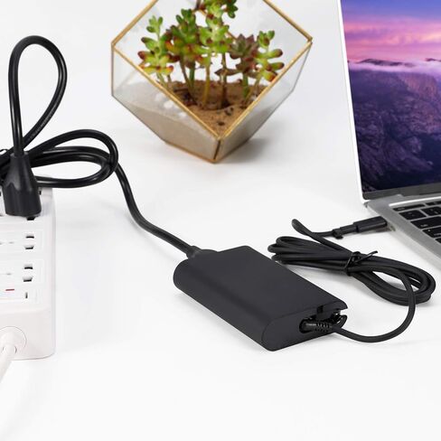 شاحن تيار متردد USB من النوع C 65 وات لجهاز Dell Latitude 3300 3380 3390 3400 3500 Precision 3540 Dell Latitude 5175 5179 5280 5285 5289 Dell Latitude 7300 7370 7379 7389 (2 في 1) LA65NM170 سلك إمداد الطاقة للكمبيوتر المحمول in Kuwait